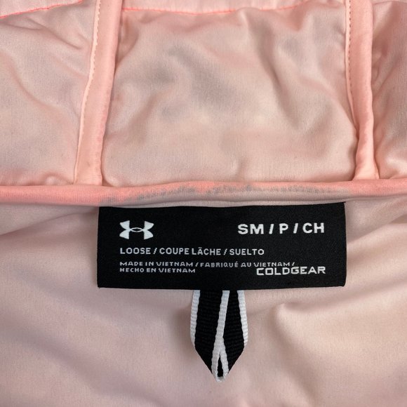 Under Armour Stretch 700 Down Jacket Women's Small 1355833 Orange Sample - Picture 7 of 7